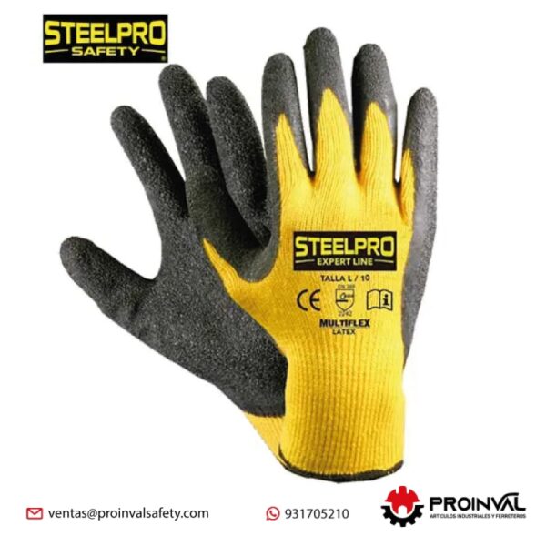Guante Multiflex Látex Amarillo
