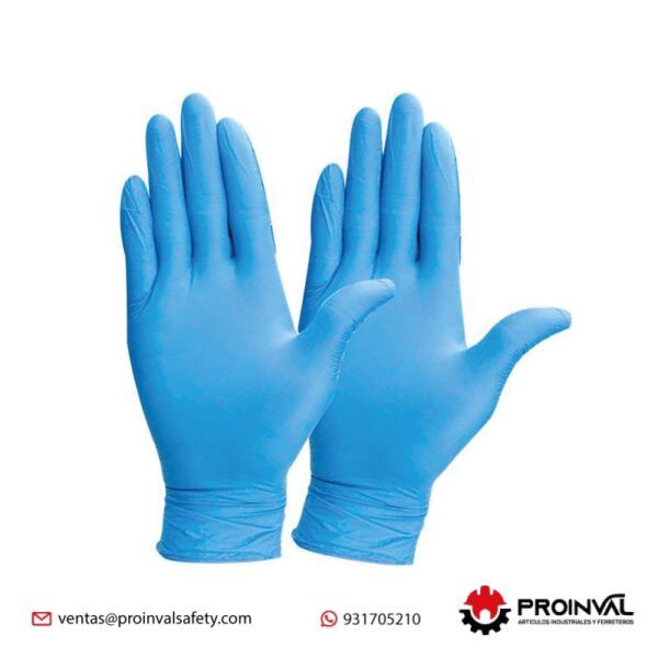 Guantes de Nitrilo Desechable Sin Polvo