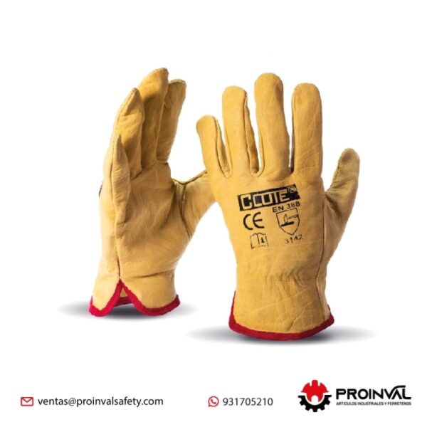Guante Badana Amarillo Clute
