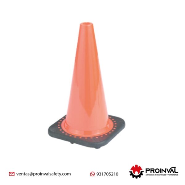 Cono Naranja Base Negra Segpro