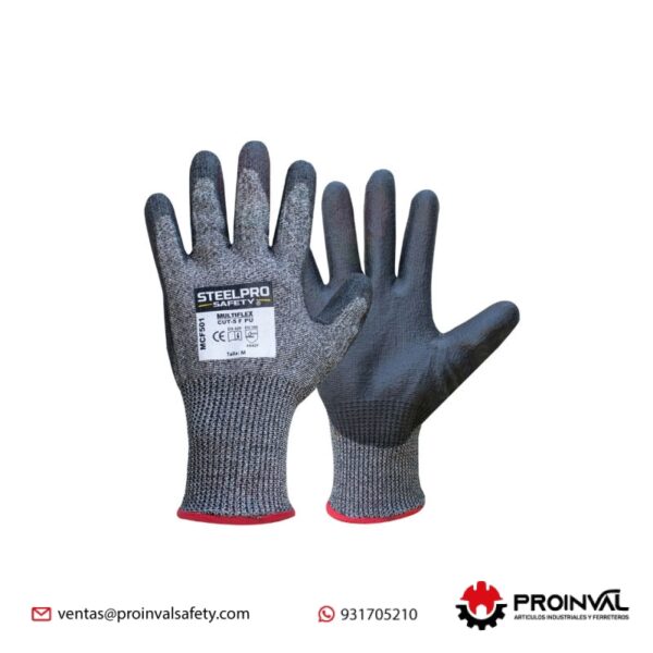 Guante Multiflex MCF501 Cut-5 PU Nivel F