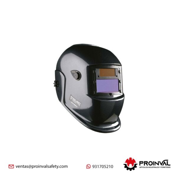 Máscara De Soldar Fotosensible Optech Grafito Steelpro