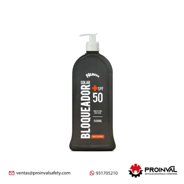 Bloqueador Solar Palmera de 1 Litro SPF 50