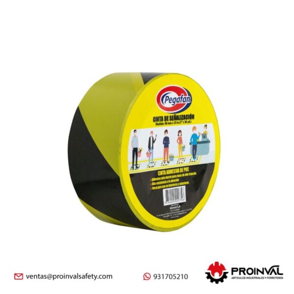 Cinta Delimitadora Pegafan Amarillo Negro