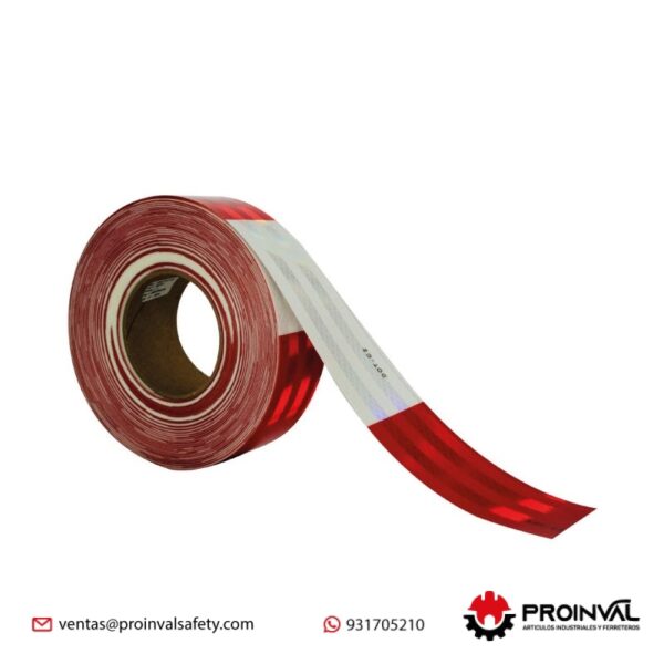 Cinta Reflectiva 3M™ Diamond Grade™ 2" Blanco Rojo 983-326 DG Vehicular