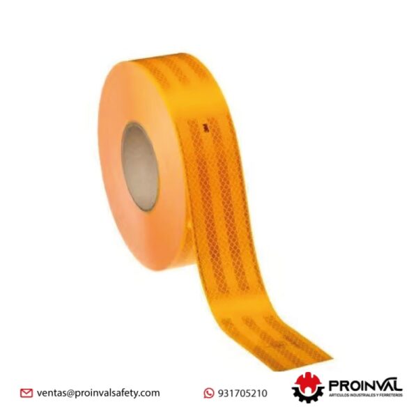 Cinta Reflectiva 3M™ Diamond Grade™ 2" Amarillo 983-71 DG Vehicular