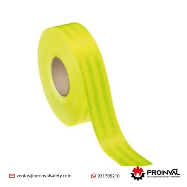 Cinta Reflectiva 3M™ Diamond Grade™ 2" Amarillo Limón 983-23 DG Vehicular
