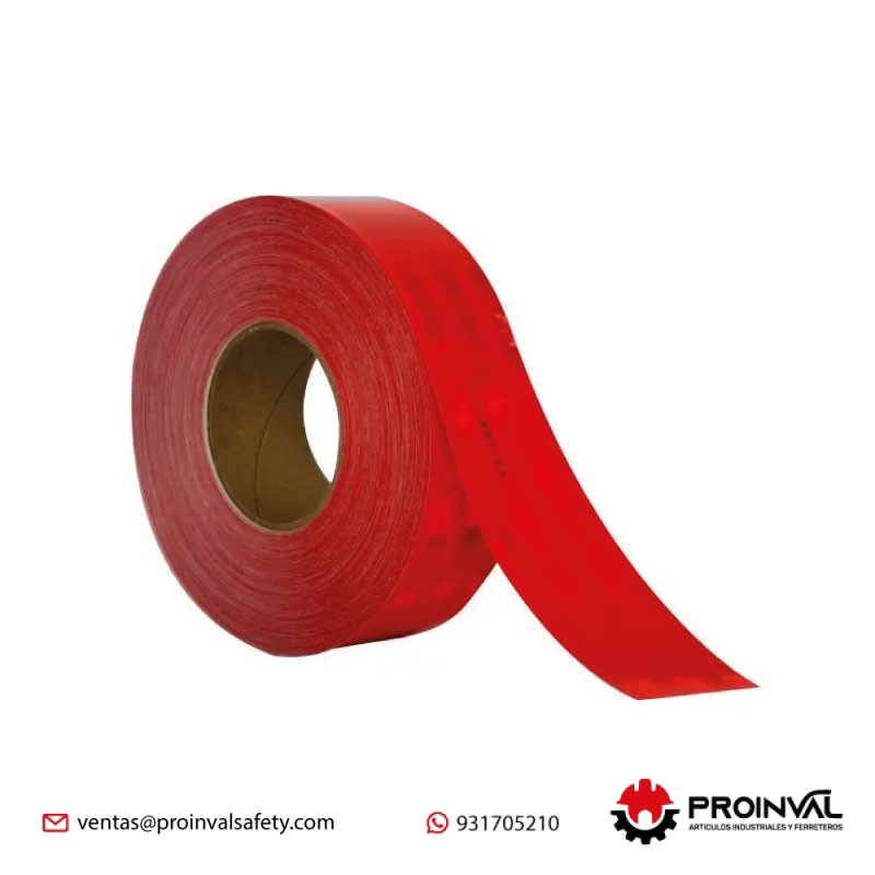 Cinta Reflectiva 3M Rojo 983-72 DG para Vehículos