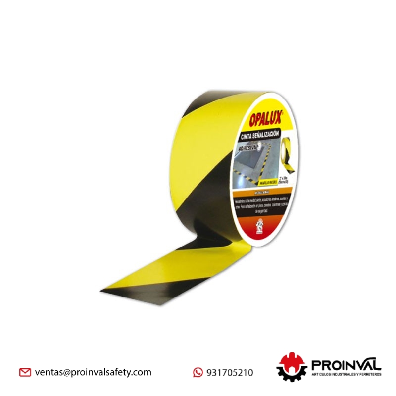 Cinta Señalización Negro Amarillo Opalux AN-S5033-AM-NG