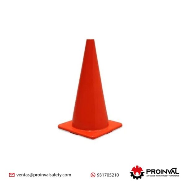 Cono de Seguridad de PVC Naranja 18-45CM