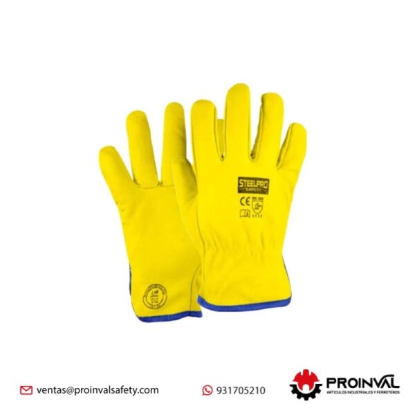 Guantes de Badana Amarillo Steelpro