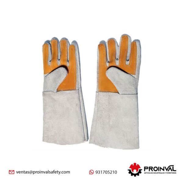 Guantes de Cuero Cromo de Soldador 18"