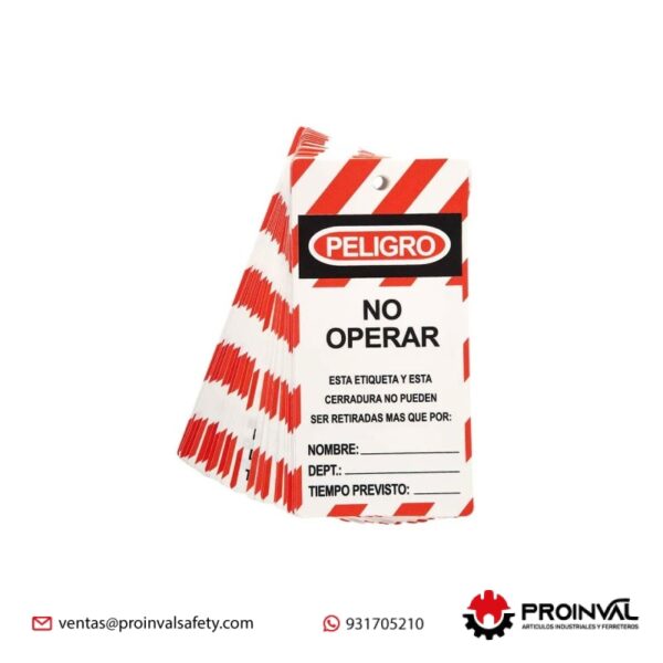 Tarjeta No Operar Lock Out