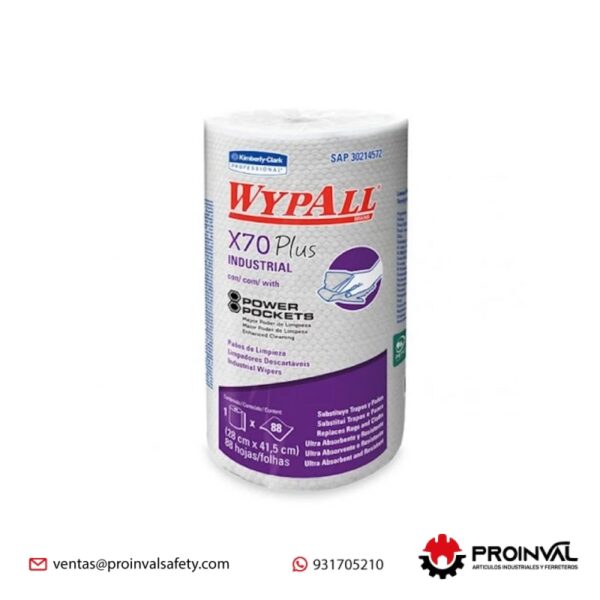 WypAll X70 Plus Paños de Limpieza